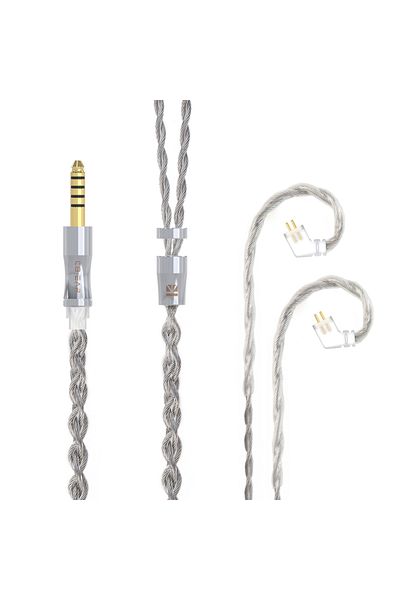 Choice TFZ 4.4mm KBEAR Chord 6N Graphene+4N OFC Silver-plated Mixedly Braided Upgrade Cable With MMCX/2Pin