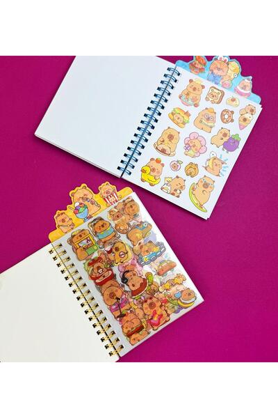 Gift Moda Caiet de automat Capybara – Caiet drăguț cu autocolant cu monede