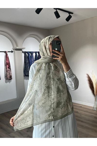 Merwiss Viena Silk Crepe Çağla Shawl