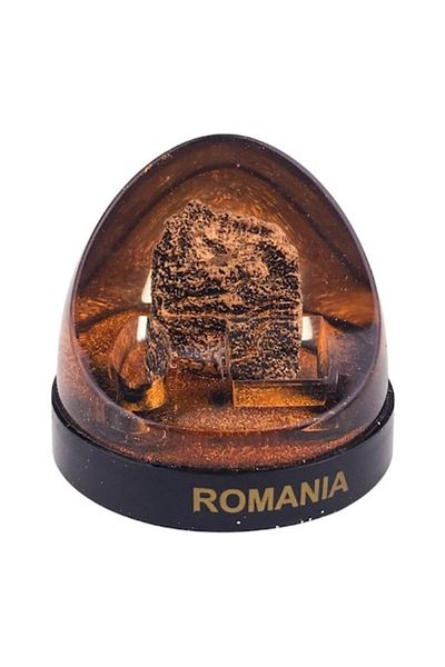 OEM Decoratiune din plastic, cu sclipici, cu Transfagarasan, 9x8 cm, multicolor, M1