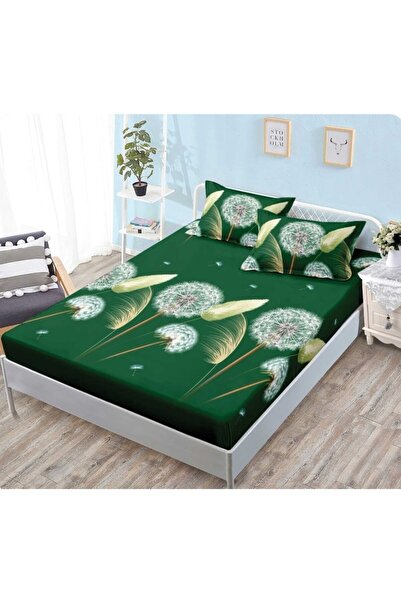 OEM Bed cover, 2 persons, 160x200 cm, spike and dandelion print, multicolor