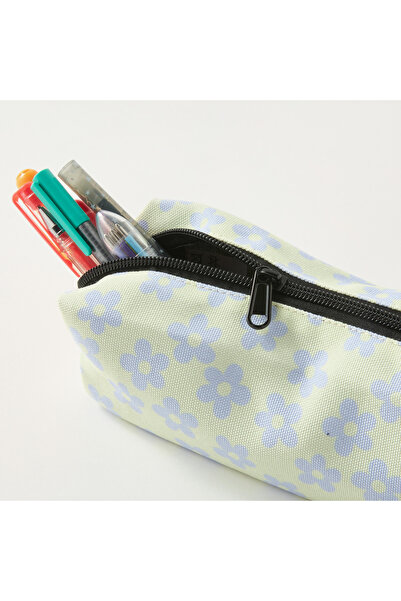 Royal Sac Floral Print Pouch with Zip Closure