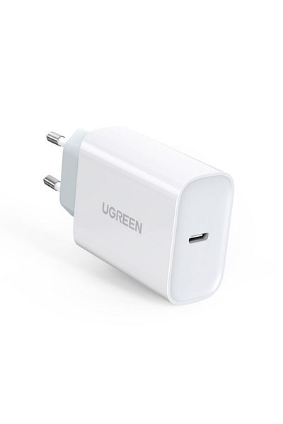 Ugreen Szybka ładowarka sieciowa USB-C Power Delivery 30 W Quick Charge 4.0 biały