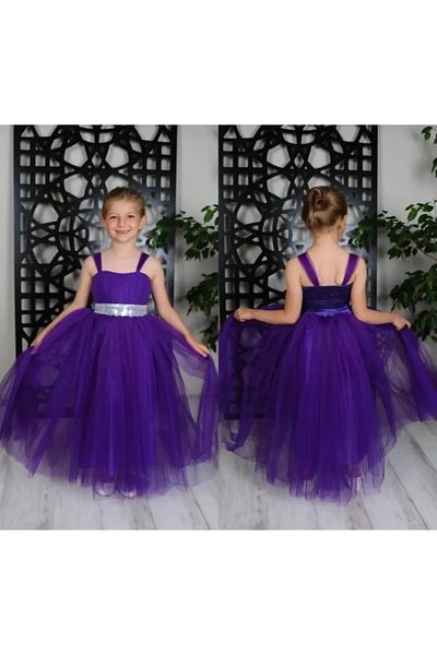 Soft kids Wedding Engagement Girl's Evening Dress