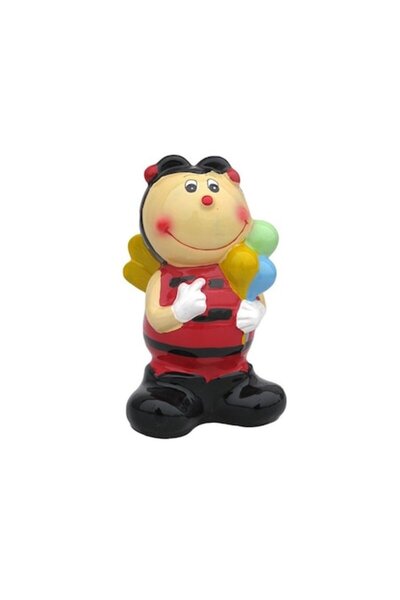 OEM Pusculita din ceramica, model albina, 9x16cm, multicolor, M1