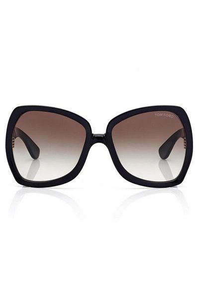 Tom Ford Women's Sunglasses Tf1222 Jerry 01B 60-18, Acetate, Black Frame, Brown Lens
