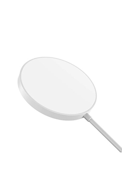 OEM Încărcător wireless tip MagSafe, încărcare rapidă 15W, compatibil cu iPhone 13, seria 12, Samsung S21, alb