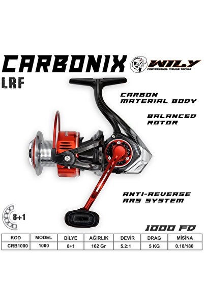 Wily ماكينة صيد السمك كاربونكس 1000 8+1 بي بي