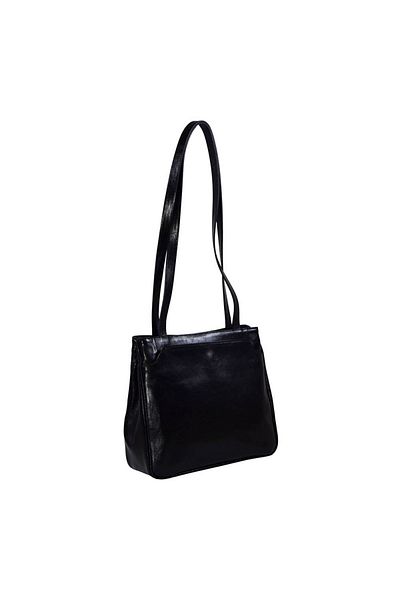Magazinul de genti Women's genuine leather purse, model 182, Black