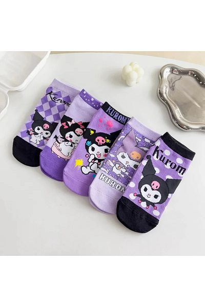 Choice1 34-40size 01 Kawaii Sanrio Hello Kitty socks anime socks Harajuku ship socks five pairs of cartoon c
