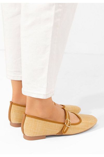 B T Shoes Marylia women's ballet flats camel