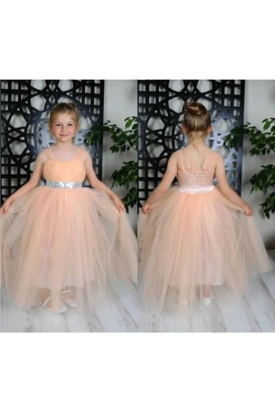 Soft kids Wedding Engagement Girl's Evening Dress