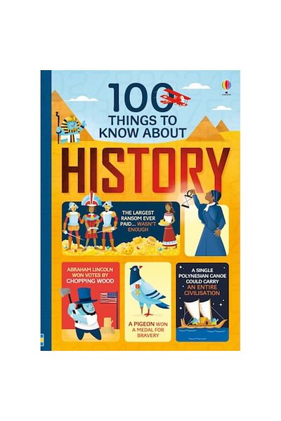 Usborne Publishing Carte de citit '100 things to know about history', 8 ani+, Usborne