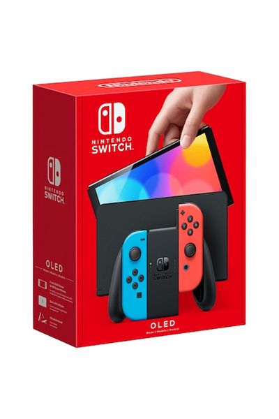Nintendo Consolă OLED Switch (Joy-Con albastru neon/roșu)