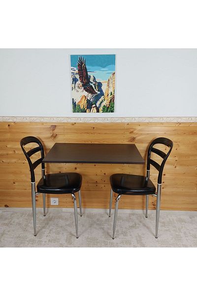 OEM Folding wall table, birch color, chipboard, model 6037