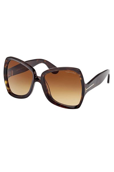 Tom Ford Women's Sunglasses Tf1222 Jerry 52F 60-18, Brown Acetate Frame