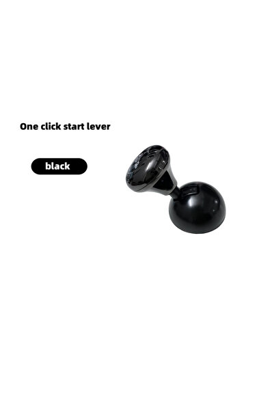 Choice1 غطاء زر تشغيل/إيقاف المحرك المعدني الفاخر باللون الأسود للسيارة، عصا ...