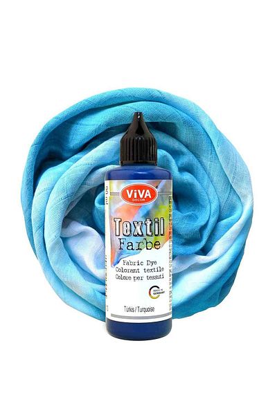 Viva Decor Washable fabric paint, VIVA DECOR, 90 ml Turquoise blue