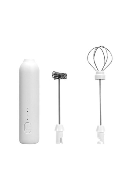 Flippy Mixer Spuma Lapte, Flippy, Electric cu Incarcare USB, Alb