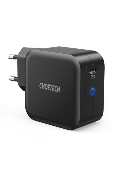 CHOETECH Încărcător rapid GaN USB tip C 61W 3A PowerDelivery, negru