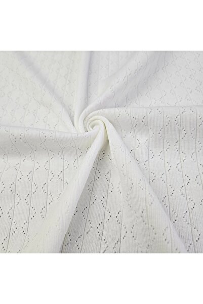 Kaf Kumaş Ecru Perforated Pointelle Rib Fabric |   100% Cotton |   Model-8