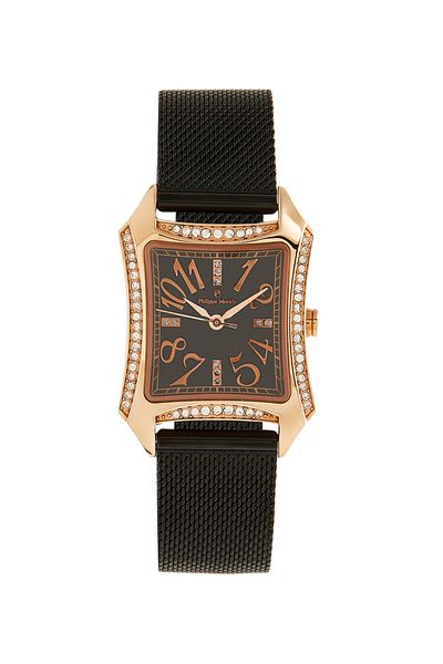 Philippe Moraly Women's Stainless Steel Analog Wrist Watch LS1022QRBB