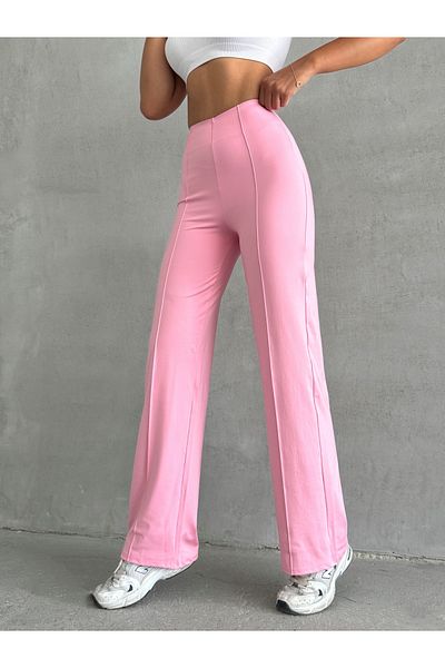 Miss Prova Premium Leggings Pants with Rib Detail and Waist Seat Missptl2672