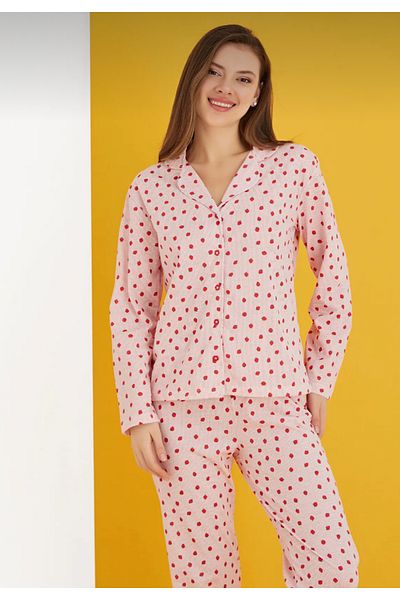 mamirko designed for you Buttoned Pajama Set Cotton
