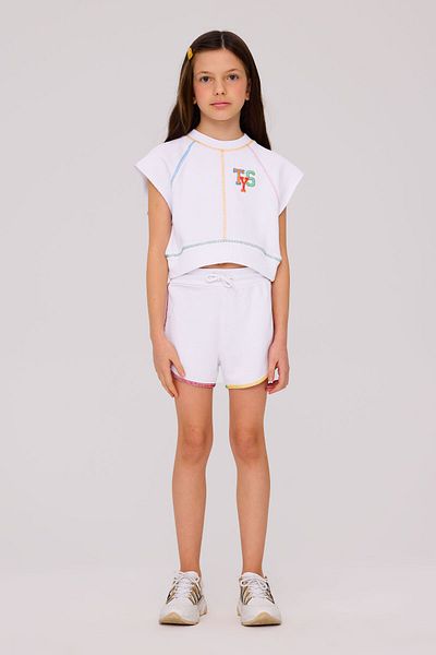 Tyess Girl White Shorts