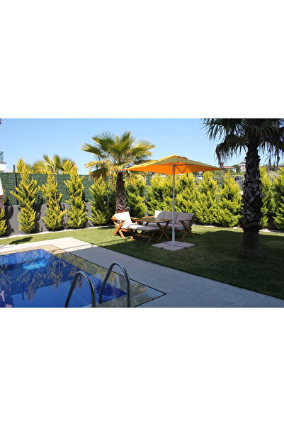 Sunlife 200×200 cm Polyester Kumaş Alüminyum Gövdeli Kare Şemsiye (AYAKSIZ) -...