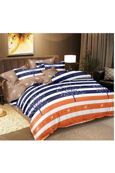 OEM Double Bedding Set, 6 Pieces, 180x200 cm, Multicolor