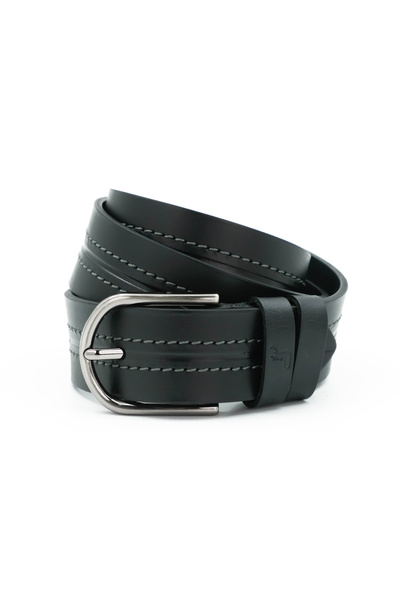 Tuna Nappa Genuine Antique Leather 4.00 cm Sports Men's Belt - Kmr253