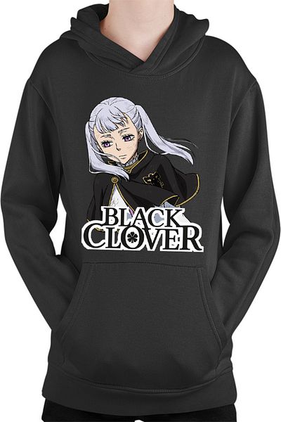 OEM Black Clover Noelle Silver Princess Action Pony Tail Kids Hoodie