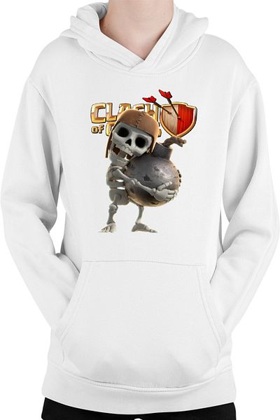 OEM Hanorac Copii Clash of Clans Team Players Opponents Skeleton Funny