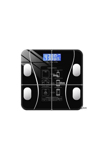 dalimag Smart Digital Bathroom Scale Red Rudolf with Bluetooth
