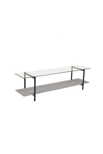 DEC4 Plasma table made of wood with glass