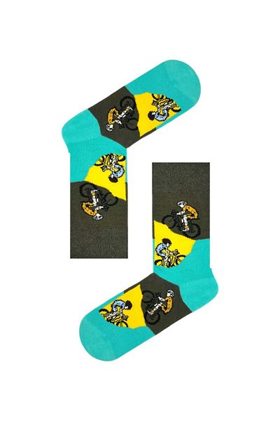 CARNAVAL SOCKS Bicycle Rider Unisex Colorful Socket Socks