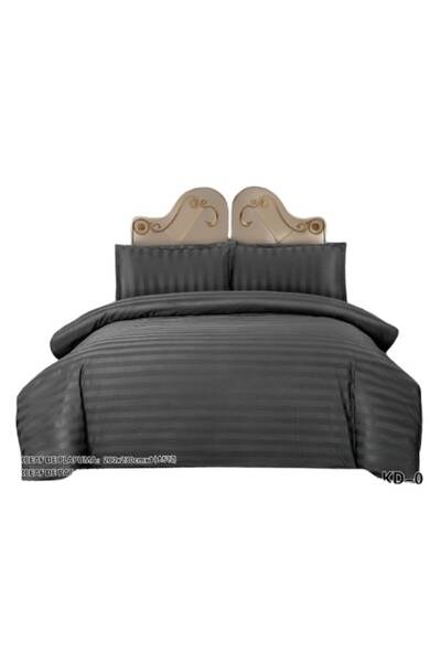 OEM Double Bed Linen with Elastic, Damask, 2 Persons, 180x230 cm, Grey