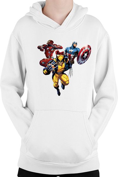 OEM Hanorac Copii Wolverine Captain America Ironman Superheroes