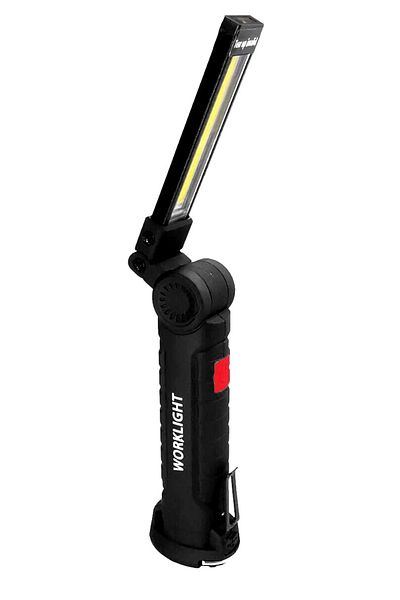 Bass Polska Lampa warsztatowa akumulatorowa LED COB, 900 lm, z latarką, mała