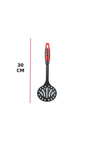 Open Home Concept 5-Piece Modern Design Cooking and Serving Set – 220 ° C Heat Resistant Red