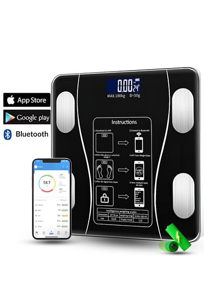OEM Smart Digital Bathroom Scale with Bluetooth, Max Weight 180kg
