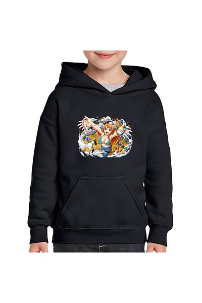 OEM Children's sweatshirt One Piece Nami Treasure Pirates Cat Anime