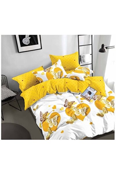 OEM Double Bed Linen Set, 6 Pieces, 2 Persons, 180x200 cm, Multicolor Print