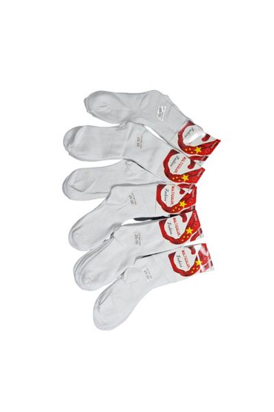 OEM Set 10 pairs of long white children's socks, size 25-30