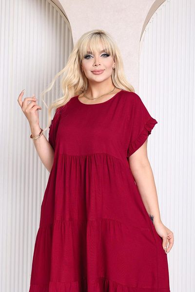 mervemoda Women's Large Size Sleeveless Summer Dress