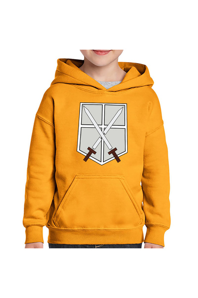 OEM Παιδικό φούτερ με κουκούλα Anime Attack on Titan Training Corps AOT Cadet