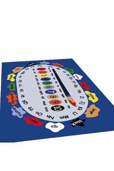 OEM Children's Room Rug, Non-slip, Educational Model M3, Multicolor, 80X150cm