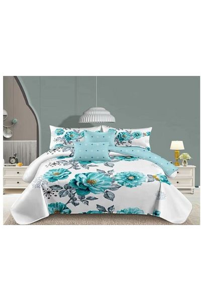 OEM Double Bedding Set, 6 Pieces, 2 Persons, 180x200 cm, Multicolor, M9