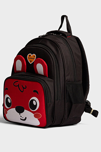 Go Veform 3’lü Okul Çanta Seti – Sırt Çantası, Termoslu Beslenme Çantası ve Kalemlik GV7210 Siyah